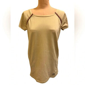Jean Paul Gaultier Beige Logo Tee Dress Size Medium